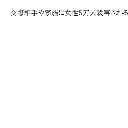 交際相手や家族に女性5万人殺害される　2024年国連報告書