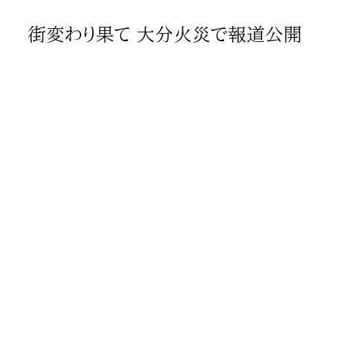 街変わり果て 大分火災で報道公開