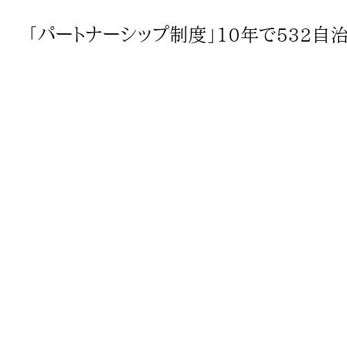 「パートナーシップ制度」10年で532自治体が導入　カップル9837組が交付