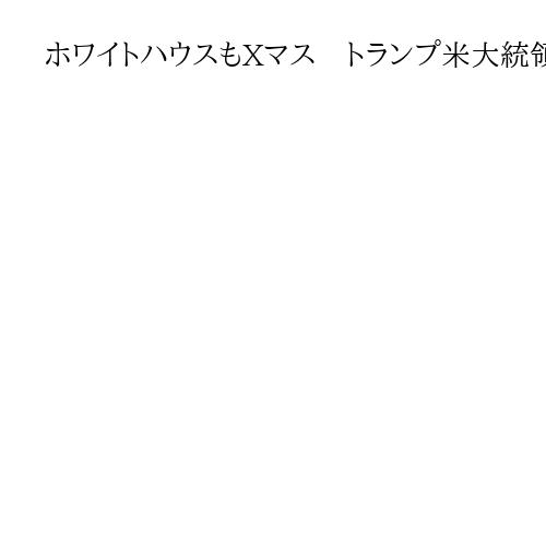 ホワイトハウスもXマス　トランプ米大統領の妻メラニアさんが装飾を披露、改修工事影響