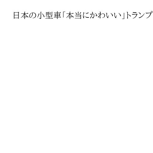 日本の小型車「本当にかわいい」トランプ氏　運輸長官に米国での「生産承認」指示