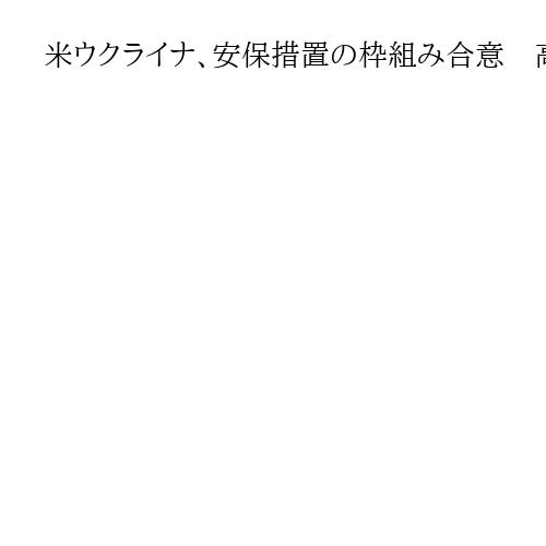 米ウクライナ、安保措置の枠組み合意　高官協議声明、平和維持へ「抑止力も議論」