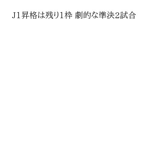 J1昇格は残り1枠 劇的な準決2試合