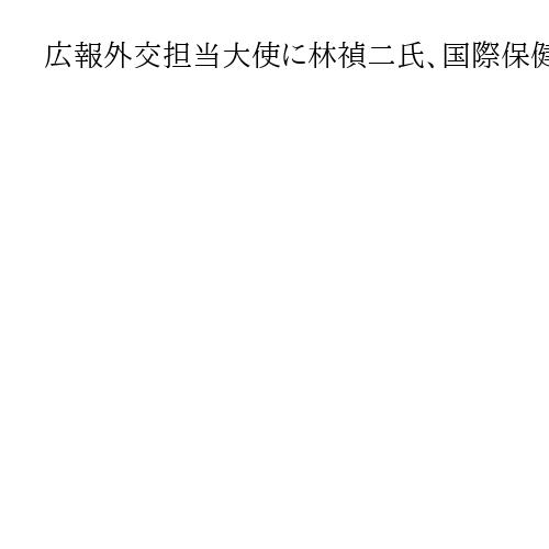 広報外交担当大使に林禎二氏、国際保健とメコン協力担当兼務