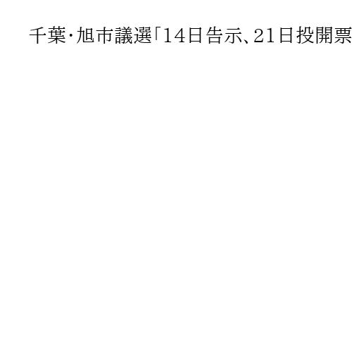 千葉・旭市議選「14日告示、21日投開票」、事前審査に23人