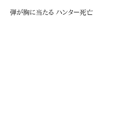 弾が胸に当たる ハンター死亡