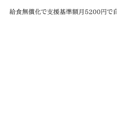 給食無償化で支援基準額月5200円で自維公合意　公立小対象、必要財源は国が負担