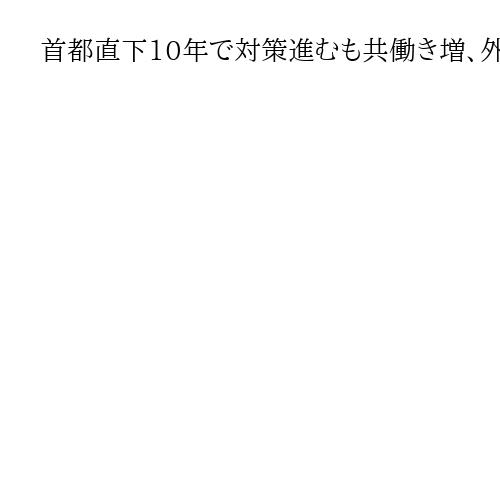 首都直下10年で対策進むも共働き増、外国人増などハードに限界　「自分ごと」で防災を文…