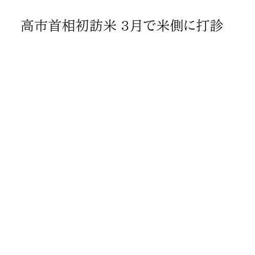 高市首相初訪米 3月で米側に打診