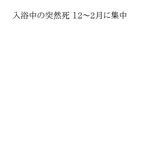 入浴中の突然死 12～2月に集中