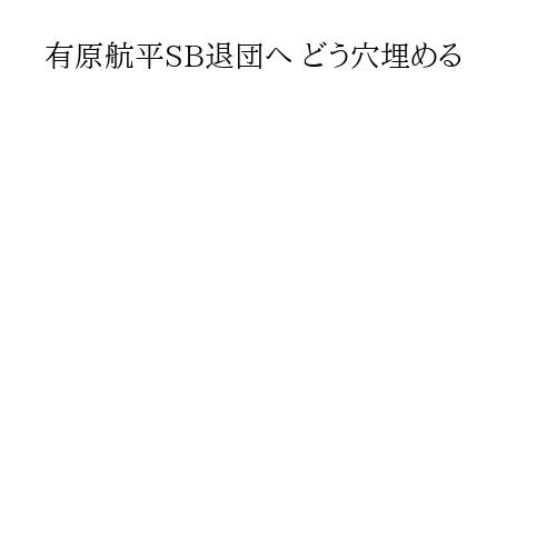 有原航平SB退団へ どう穴埋める