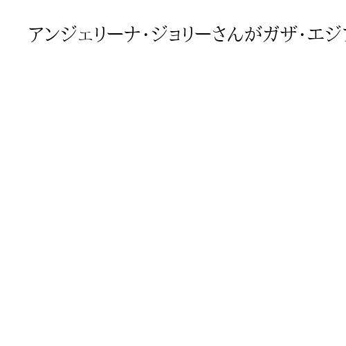 アンジェリーナ・ジョリーさんがガザ・エジプト境界のラファ検問所を訪問　負傷者と面会