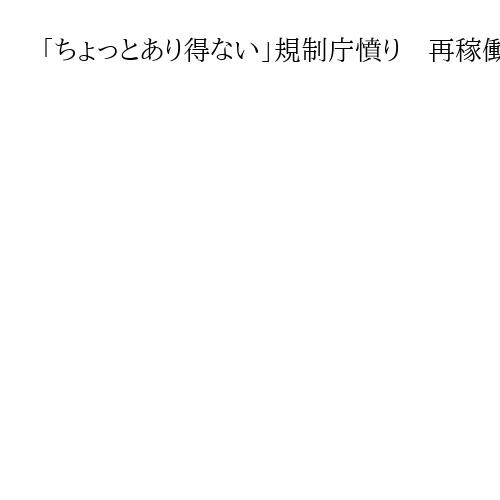 「ちょっとあり得ない」規制庁憤り　再稼働への道さらに険しく　審査不正の浜岡原発　