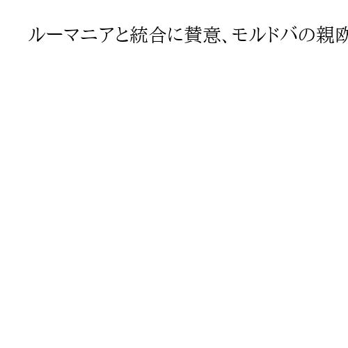 ルーマニアと統合に賛意、モルドバの親欧米大統領「小国がロシアに対抗するのは困難」