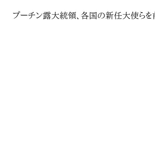 プーチン露大統領、各国の新任大使らを前にベネズエラ情勢に言及せず