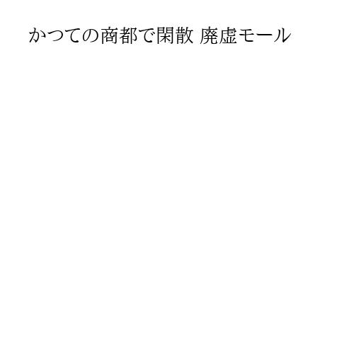 かつての商都で閑散 廃虚モール