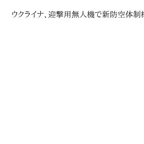 ウクライナ、迎撃用無人機で新防空体制構築へ　ゼレンスキー大統領が表明
