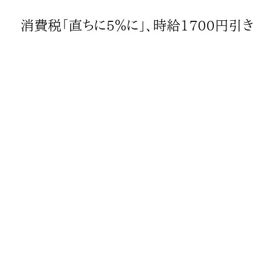 消費税「直ちに5％に」、最低賃金1700円へ引き上げも　共産が衆院選公約発表