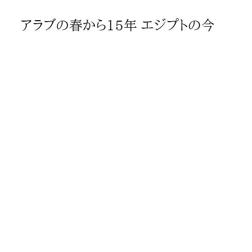 アラブの春から15年 エジプトの今