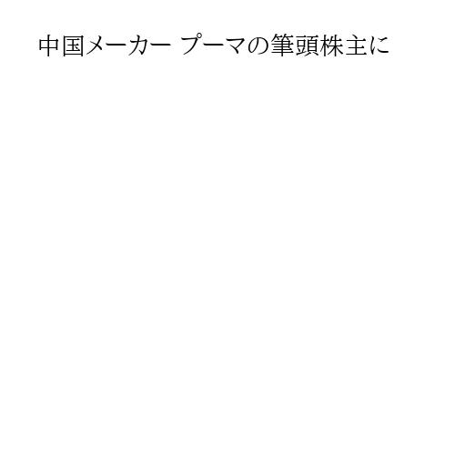 中国メーカー プーマの筆頭株主に