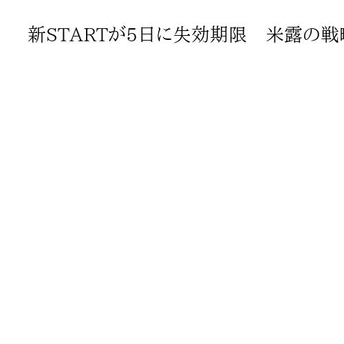 新STARTが5日に失効期限　米露の戦略核制限　中国は「交渉は非現実的」と参加拒否