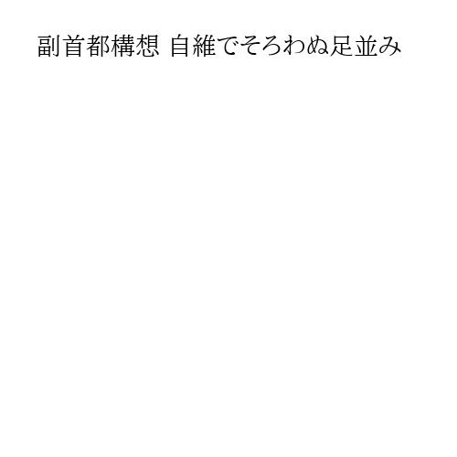 副首都構想 自維でそろわぬ足並み