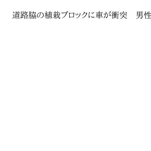 道路脇の植栽ブロックに車が衝突　男性1人死亡、はねられた女性ら3人けが　川崎の市道