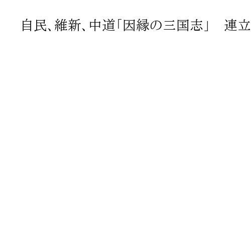 自民、維新、中道「因縁の三国志」　連立組み換えで候補者５人乱立、見えぬ勝敗