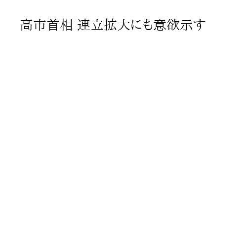 高市首相 連立拡大にも意欲示す
