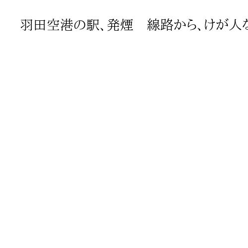 羽田空港の駅、発煙　線路から、けが人なし　空港線で一時全線で運転見合わせ