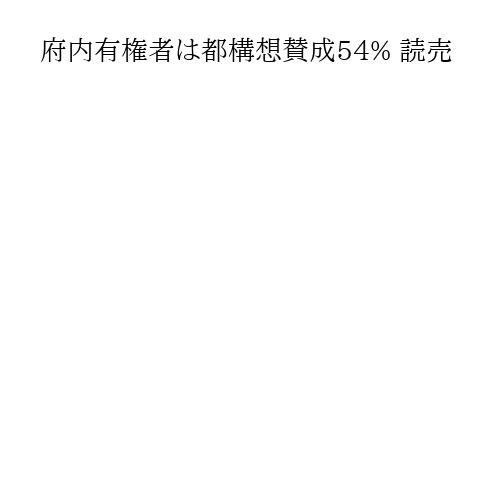府内有権者は都構想賛成54% 読売
