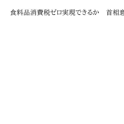 食料品消費税ゼロ実現できるか　首相意欲も年5兆円の財源課題　国民会議「丸投げ」不満も