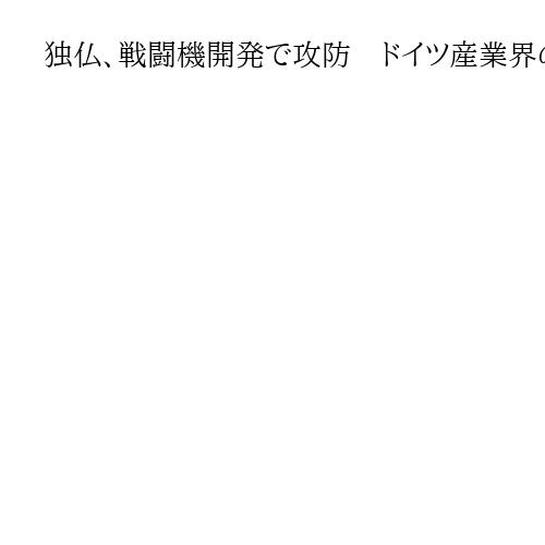 独仏、戦闘機開発で攻防　ドイツ産業界の離反要求にマクロン氏反論　日英伊計画に波紋も