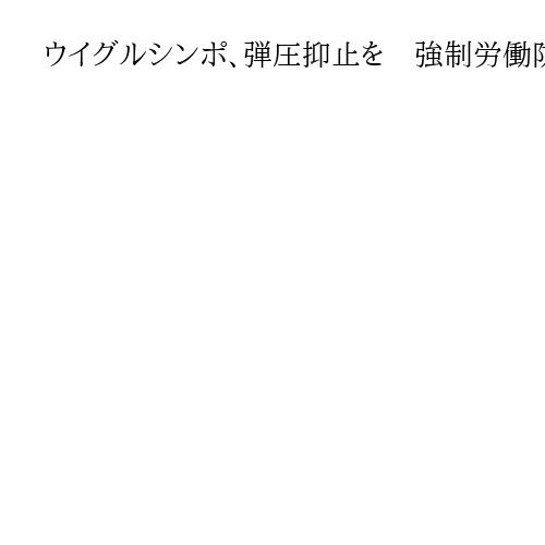 ウイグルシンポ、弾圧抑止を　強制労働防止法に人権担当補佐官の復活、対中非難決議を再び