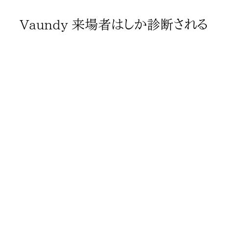 Vaundy 来場者はしか診断される