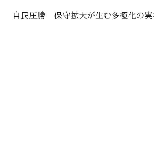 自民圧勝　保守拡大が生む多極化の実相