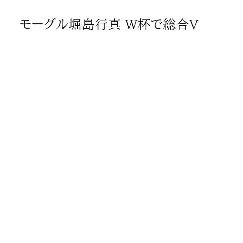 モーグル堀島行真 W杯で総合V