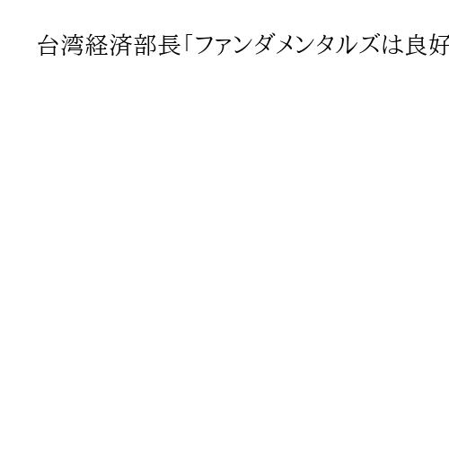 台湾経済部長「ファンダメンタルズは良好」　中東緊迫で短期的影響も輸出は好調維持