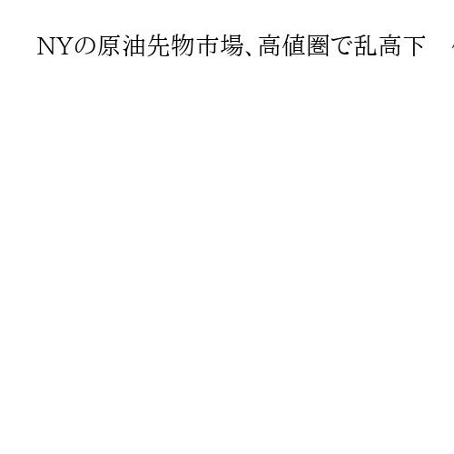 NYの原油先物市場、高値圏で乱高下　供給の混乱に懸念、7営業日続伸