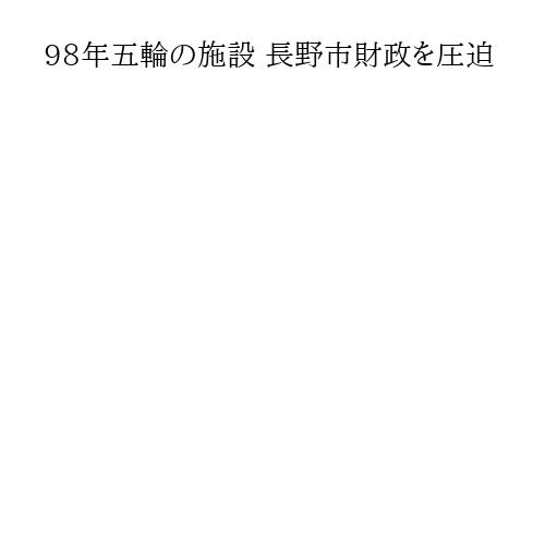 98年五輪の施設 長野市財政を圧迫