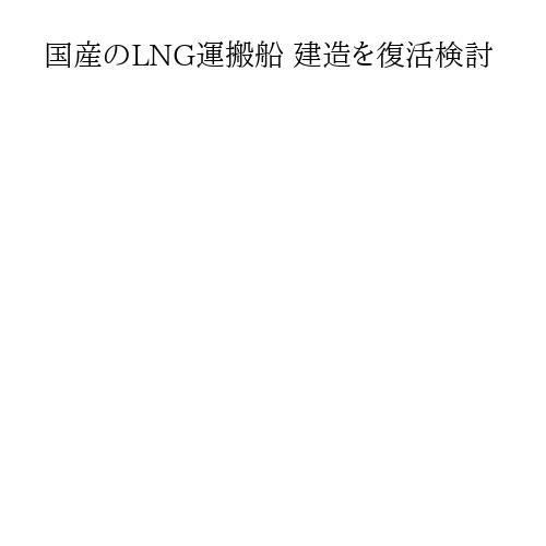 国産のLNG運搬船 建造を復活検討