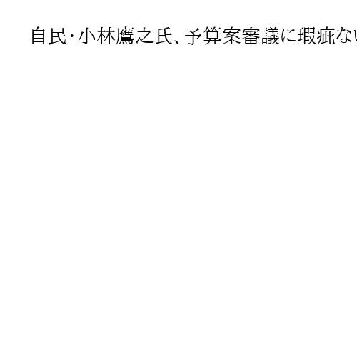 自民・小林鷹之氏、予算案審議に瑕疵ないと主張「審議時間の8割以上を野党に譲った」