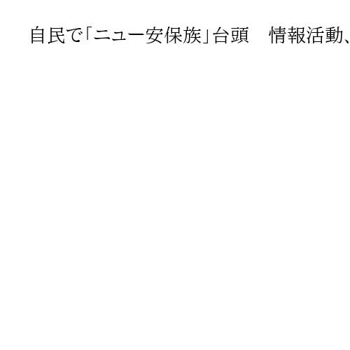 自民で「ニュー安保族」台頭　情報活動、海底ケーブル、サイバー…新領域で若手活躍