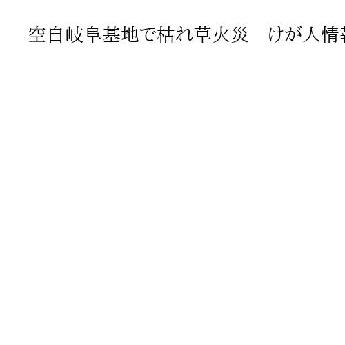 空自岐阜基地で枯れ草火災　けが人情報なし