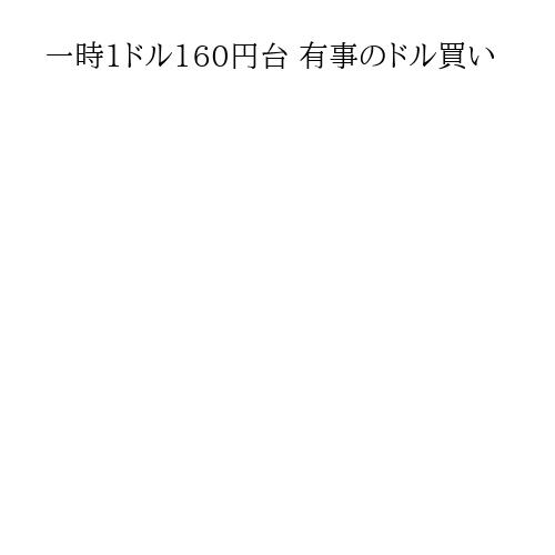 一時1ドル160円台 有事のドル買い
