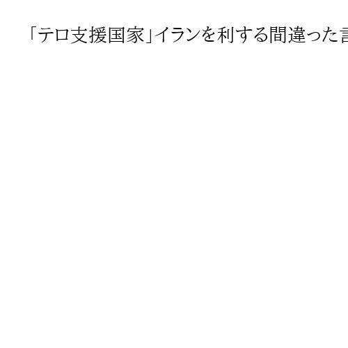 「テロ支援国家」イランを利する間違った言説、高市首相が理解する日本の貢献　平井文夫