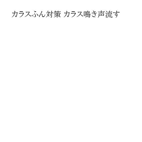 カラスふん対策 カラス鳴き声流す