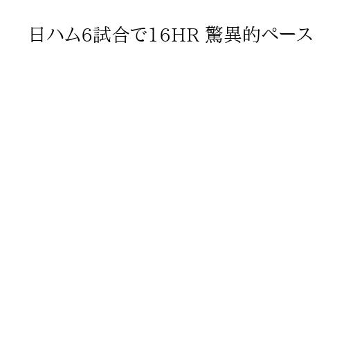 日ハム6試合で16HR 驚異的ペース