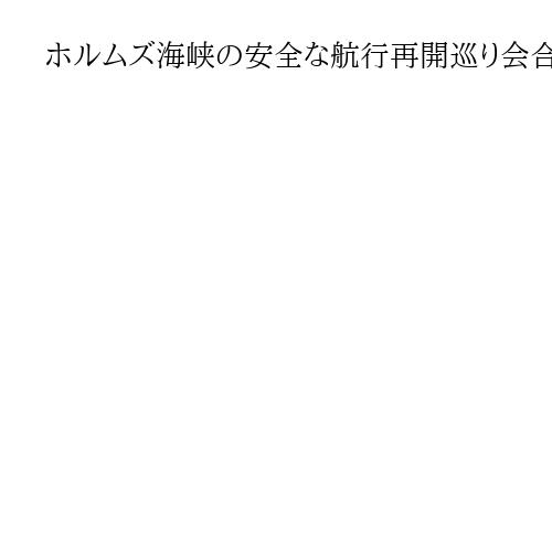 ホルムズ海峡の安全な航行再開巡り会合　英主導、日本含む35カ国が今週開催